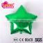 China balloon factory EN71 quality green star shaped inflatable helium balloon for decoration