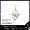 2015 SLS colour stone 925 sterling silver butterfly inside shapchandelie nice elegant necklace pendant