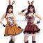 Halloween women dress Christmas elk sexy reindeer cosplay costume