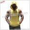 OEM high quality loose fit mens muscle hoodie tank top