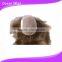 Invisible Pu Base Blonde Human Hair Toupee For Women