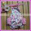 2015 new arrival summer floral ruffle infant bubble romper matching headband baby rompers