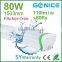 80w 5ft led linear light SMD 2835 led tri-proof light with 5 year warranty