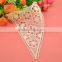 white flower pattern triangle shape lace neck trim WLS-017