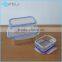 Set of 3pcs Microwavable Clear High Borosilicate Glass Food Container
