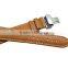 Luxury Genuine Leather Watchband With Deployment Buckle Watch Band Strap 21mm