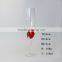 Tulip Shaped Red Heart Champagne Glass