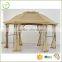 2016 hot selling outdoor garden gazebo tent pavillion gazebo with mosquito net