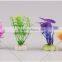 New Purple Artificial Vivid Plastic Aquarium Decorations Plants Fish Tank Grass Flower Ornament Aquatic Animals Accessories