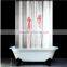 Excellent Quality Waterproof Blood Fingerprint Bathroom Shower Curtain Fabric With 12 Hooks 180x180cm Filming tool