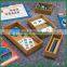 Space saving bamboo divided drawer organizer set