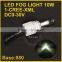 12v Smallest size hottest car led light fog light led driving lights
