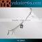 Yukai stainless steel silver chain bracelet with butterfly charm/metal bracelet