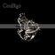 Fashion Jewelry Cool Frog Prince Rhinestone Ring Women Party Show Gift Dresses Apparel Promotion Accessories