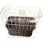 Empty comfortable bike rattan basket wicker pet bicycle basket for dog