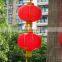Red color Chinese silk lantern for New Year decoration