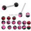 TR01062 resin printed body jewelry fake tongue piercing