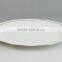 Tableware white gold rim embossed bulk custom ceramic plates