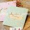hot sale business invitation card glossy beautiful wedding card