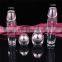 100ml luxury fancy pink glass bottle for cosmetic