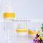 500ml double wall lemon borosilicate drinking glass bottle with portable lid