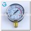 High quality 2.5 inch black steel acetylene oxygen manometer with bottom connection