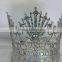 New design wholesale, large rhinestone full pageant round crowns