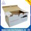 foldable design white packaging box with printed logo