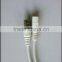 LVDS White Monitor Cable With BNC And DC5521 Connector