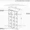 New design 15 door dressing metal locker