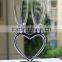 2015 new design lead free clear crystal 170ml wedding glass with heart shape