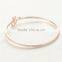 2016 European Style Simple Design Rose Gold Bangle Bracelet