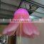 Giant Hanging Inflatable Pink Flowers for Ceiling Decoration
