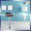 Funky White Leather Commercial Bar Stools
