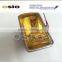 150 Fog Light set 4 INCH SQUARE YELLOW GLASS 12V/24V Auto Halogen Sealed Beam
