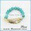 New Summer Fashion Rhinestone Glass Beads Bracelet gold Bangle Hot