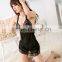 LG3022 women lace dress underwear black G-string