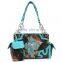 Wholesale Rhinestone Camouflage Western Buckle Design Sling Purse Cross