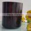 home decoration wedding decor black glass candle jar/candle holder