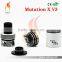 Unicig V3 RDA With More thicken Cap rda drip tip Mutation X V3 rda vaporizer Vortex pattern airflow control