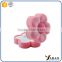 flower shape velvet jewelry gift box ring packaging velvet box