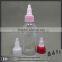 Twist cap 60ml pet e liquid bottles clear dropper plastic eye dropper bottles for PET twist cap bottle