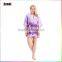 Comfortable Satin printed bathrobe/pajamas for women