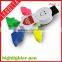 New arrival novelty design lovely 4 color highlighter pen for advertising