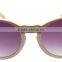 Most beautiful ladies fashion eagle eye cat.3 polarized cheap purple plastic frame cat eye sunglasses