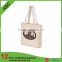 2016 customised blank canvas wholesale tote bags