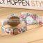 promotional beautiful flowers printed lovers couple electric quartz watches
