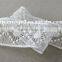 unexceptionable 3.5cm in white color crochet lace trim embroidery polyester lace trim indian saree border lace trim