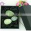only polished hand-made natural green Xiuyan jade stone kegel egg weights kegel egg stone with gift box