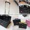 Plastic folding cart with two wheels